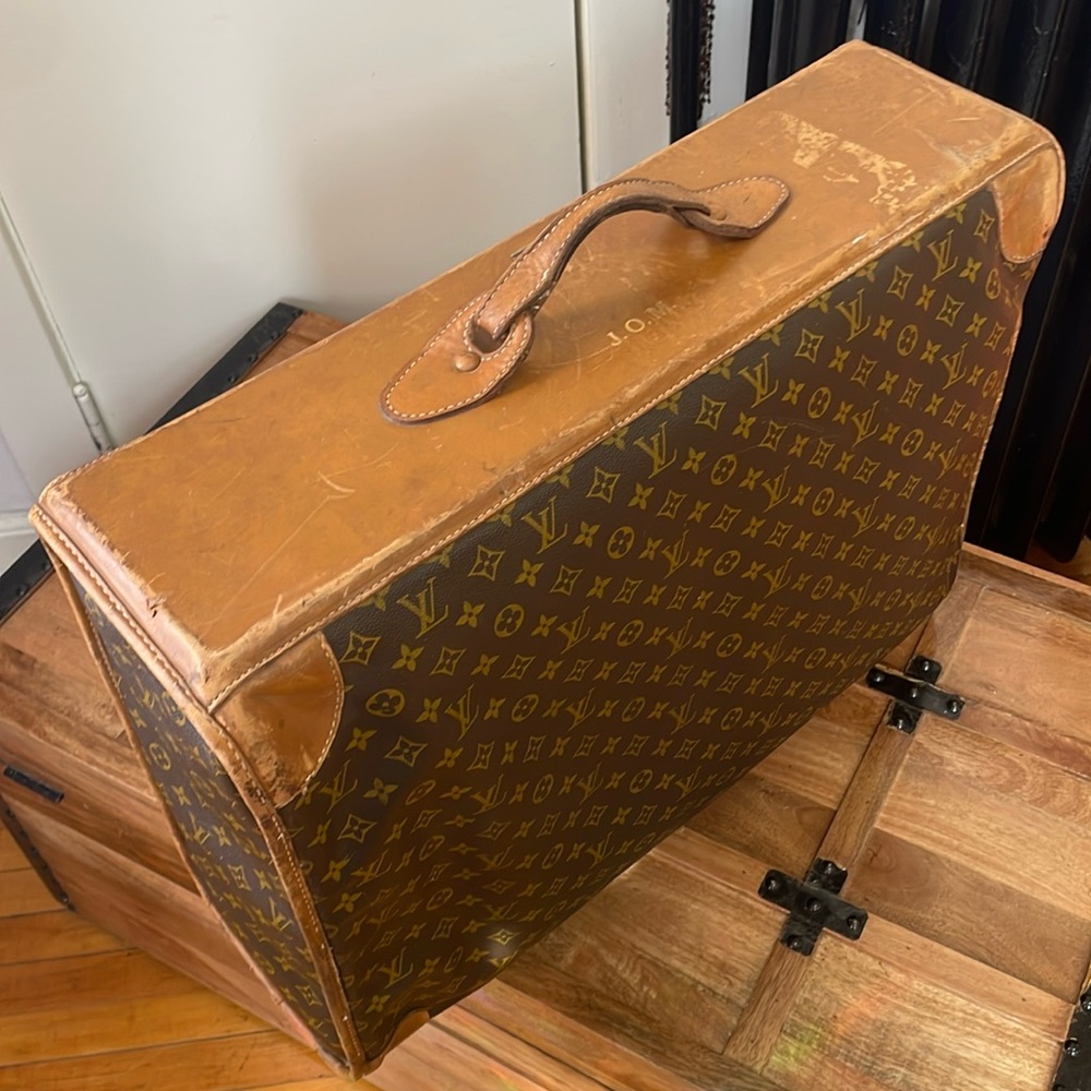 Louis Vuitton Brown Monogram Vintage Pullman Canvas Suitcase. View 3
